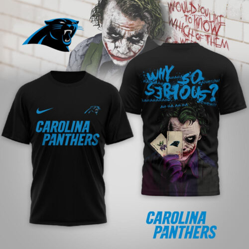 Carolina Panthers | Premium NFL Joker Why So Serious 3D Shirt NP