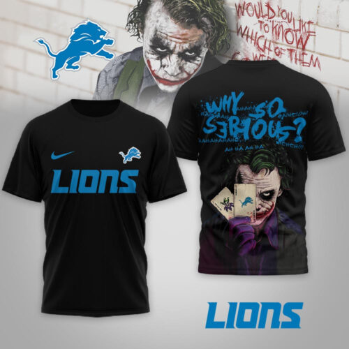 Detroit Lions | Premium NFL Joker Why So Serious 3D Shirt NP