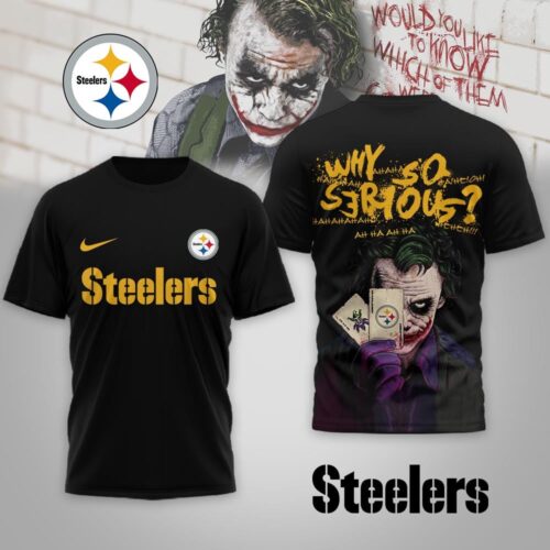 Pittsburgh Steelers | Premium NFL Joker Why So Serious 3D Shirt NP