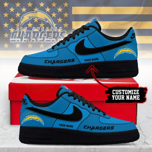 Los Angeles Chargers | Premium NFL Custom AF1 Shoes NY