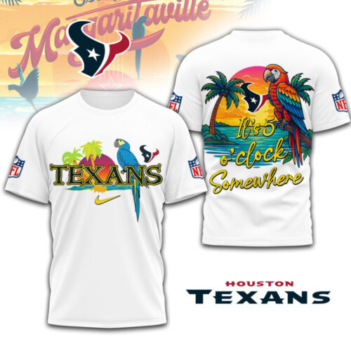 Houston Texans | Premium NFL It's 5 O'clock Somewhere 3D Shirt TD