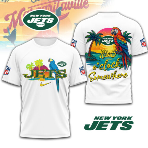 New York Jets | Premium NFL It's 5 O'clock Somewhere 3D Shirt TD