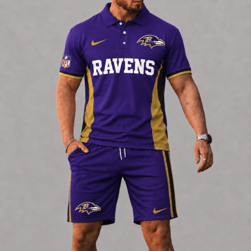 Baltimore Ravens | Premium NFL Limited Edition Polo & Shorts Set NDN