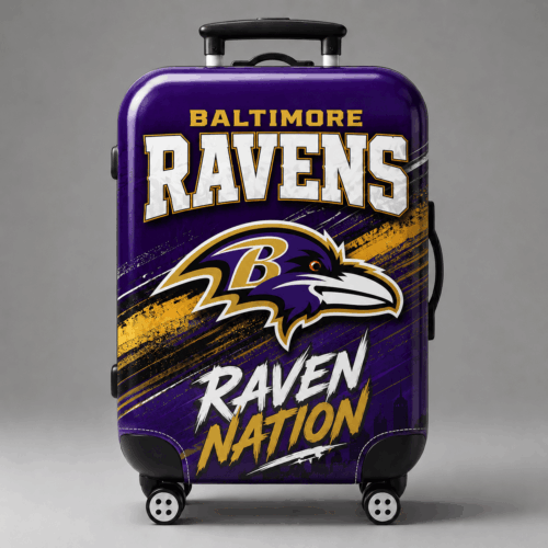 Baltimore Ravens | Premium NFL Game Day Football Fan Luggage Cover NDN