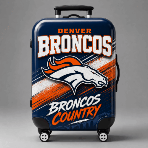 Denver Broncos | Premium NFL Game Day Football Fan Luggage Cover NDN