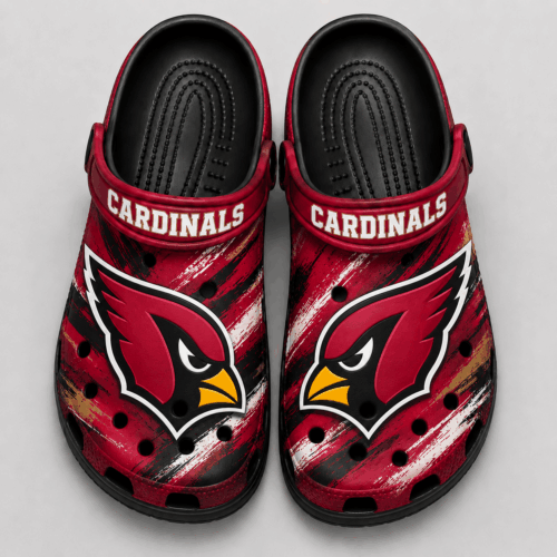 Arizona Cardinals | Premium NFL Game Day Football Fan Sport Clogs Crocs Abstract Scratch NDN