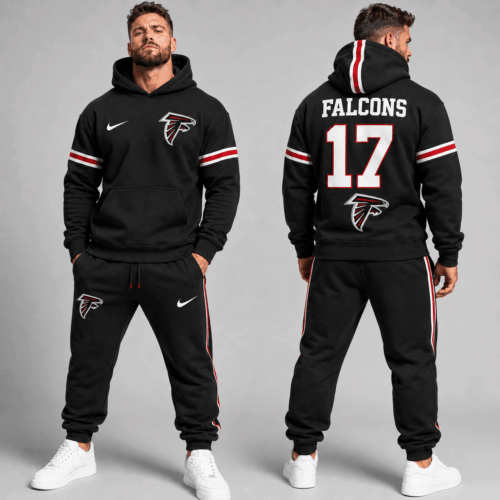 Atlanta Falcons | Premium NFL Style Custom Hoodie Jogger Set Personalized Name Number NDN
