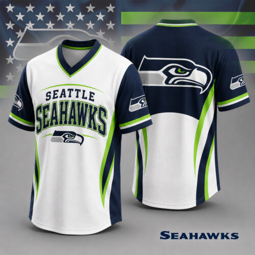 Seattle Seahawks | Premium NFL Team Spirit V-Neck Jersey NTD