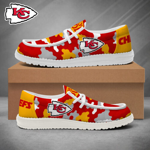 Kansas City Chiefs | Premium NFL Game Day Camo Loafer Shoes NY