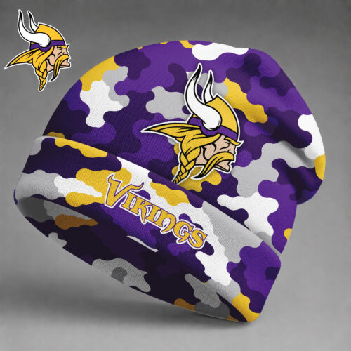 Minnesota Vikings| Premium NFL Camo Game Day Beanie Hat NY