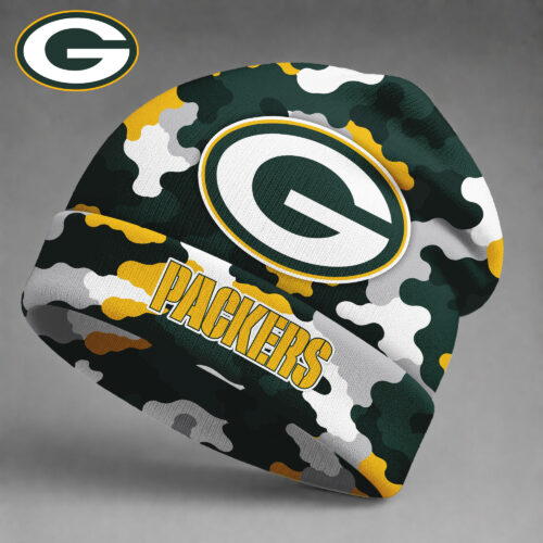 Green Bay Packers| Premium NFL Camo Game Day Beanie Hat NY