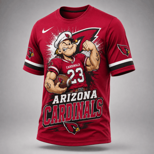 Arizona Cardinals | Premium NFL Bold Cartoon Athletes T-Shirt TD