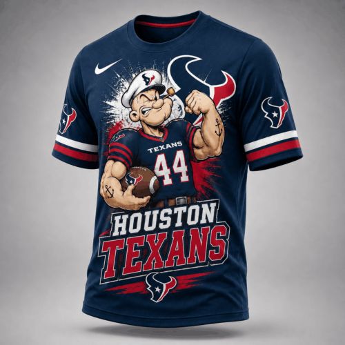Houston Texans | Premium NFL Bold Cartoon Athletes T-Shirt TD