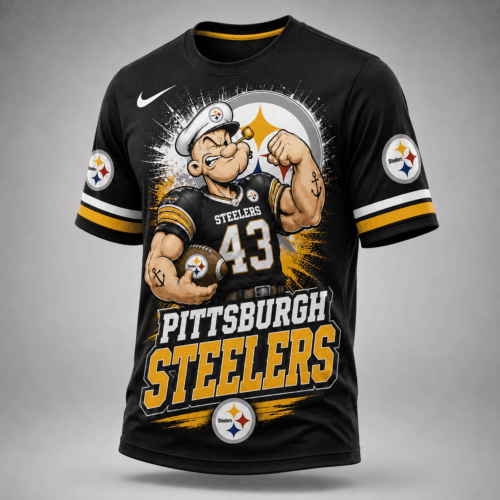 Pittsburgh Steelers | Premium NFL Bold Cartoon Athletes T-Shirt TD