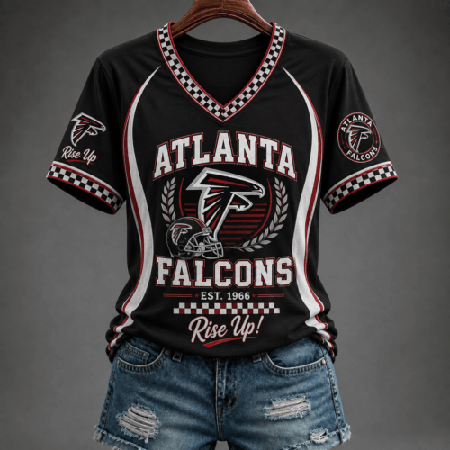 Atlanta Falcons | Premium NFL Rise Up Spirit V-Neck TD