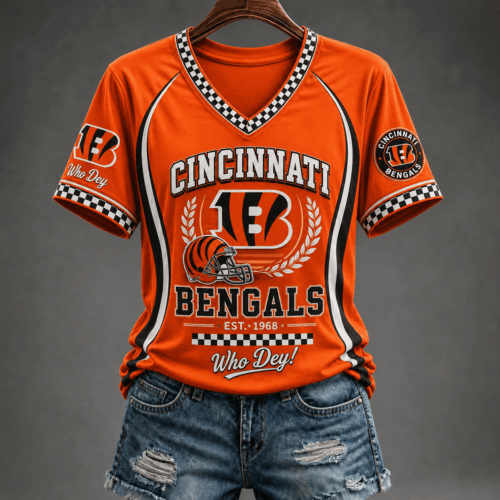 Cincinnati Bengals | Premium NFL Rise Up Spirit V-Neck TD