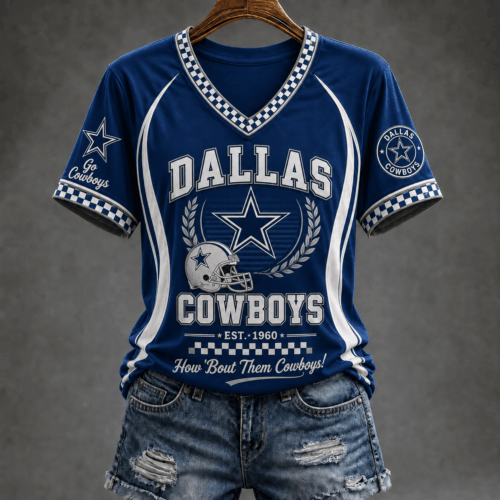 Dallas Cowboys | Premium NFL Rise Up Spirit V-Neck TD