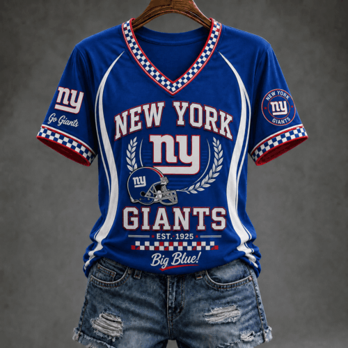 New York Giants | Premium NFL Rise Up Spirit V-Neck TD