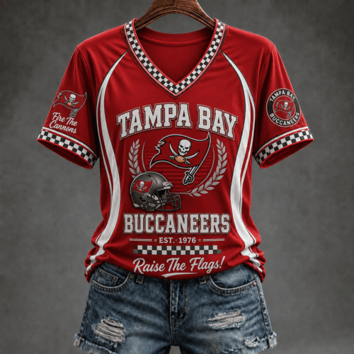 Tampa Bay Buccaneers | Premium NFL Rise Up Spirit V-Neck TD