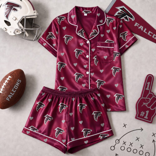 Atlanta Falcons| Premium NFL Love Satin Pajamas Set NY