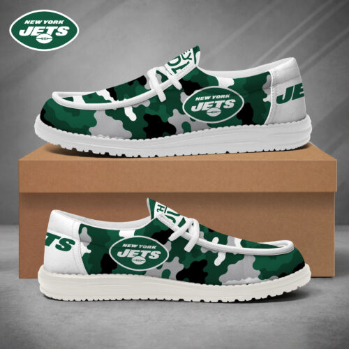 New York Jets | Premium NFL Game Day Camo Loafer Shoes NY