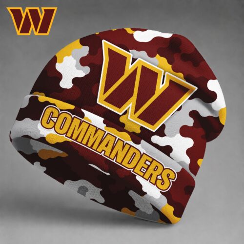 Washington Commanders | Premium NFL Camo Game Day Beanie Hat NY