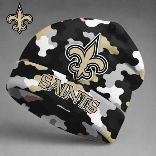 New Orleans Saints | Premium NFL Camo Game Day Beanie Hat NY