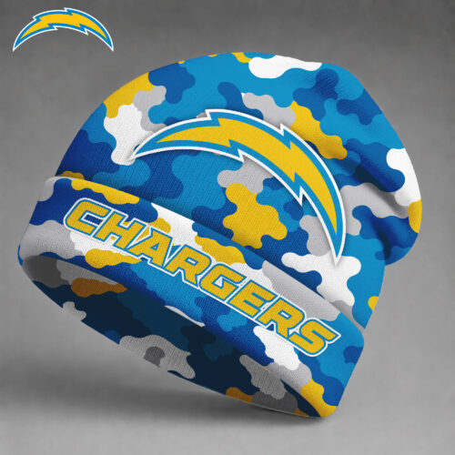 Los Angeles Chargers | Premium NFL Camo Game Day Beanie Hat NY