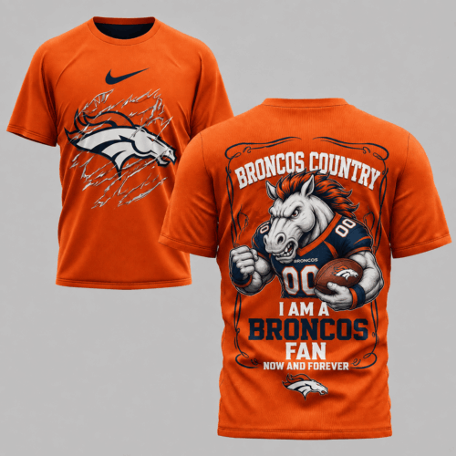 Denver Broncos | Premium NFL Forever Fan Bold Mascot T-Shirt TD
