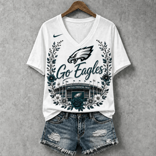 Philadelphia Eagles | Premium NFL Floral Stadium Football Fan V-neck NY