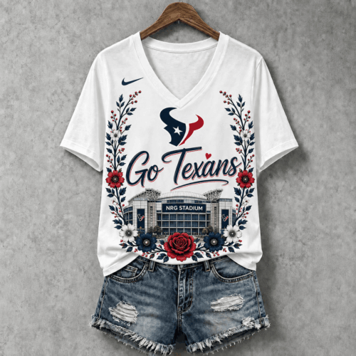 Houston Texans | Premium NFL Floral Stadium Football Fan V-neck NY