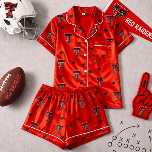 Texas Tech Red Raiders | Premium NCAA Love Satin Pajamas Set NY