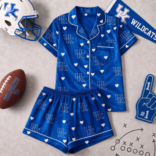 Kentucky Wildcats | Premium NCAA Love Satin Pajamas Set NY