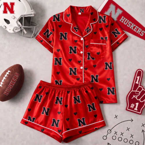 Nebraska Cornhuskers | Premium NCAA Love Satin Pajamas Set NY