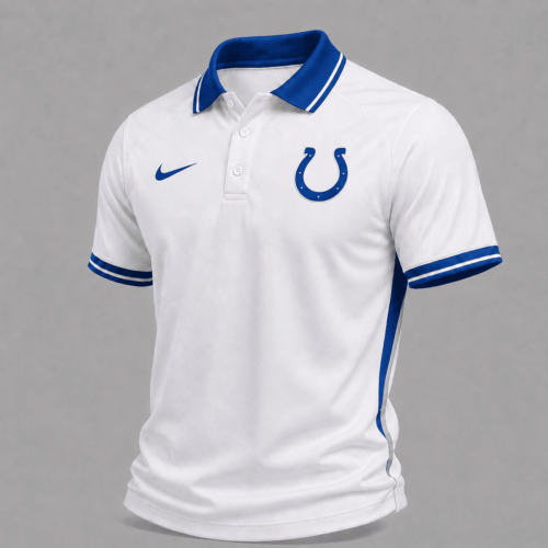 Indianapolis Colts | Premium NFL Classic White Gameday Polo Shirt NY