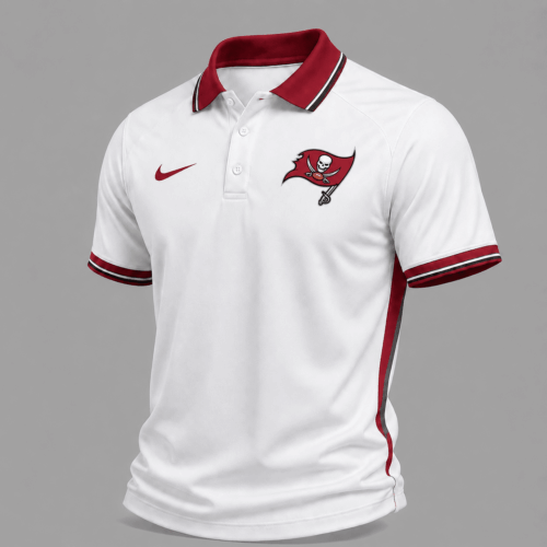 Tampa Bay Buccaneers | Premium NFL Classic White Gameday Polo Shirt NY