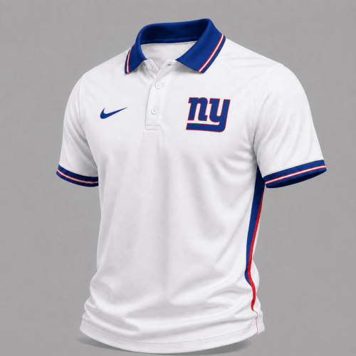 New York Giants | Premium NFL Classic White Gameday Polo Shirt NY