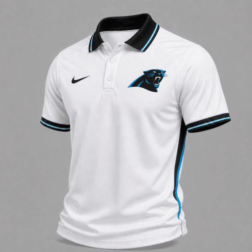 Carolina Panthers | Premium NFL Classic White Gameday Polo Shirt NY