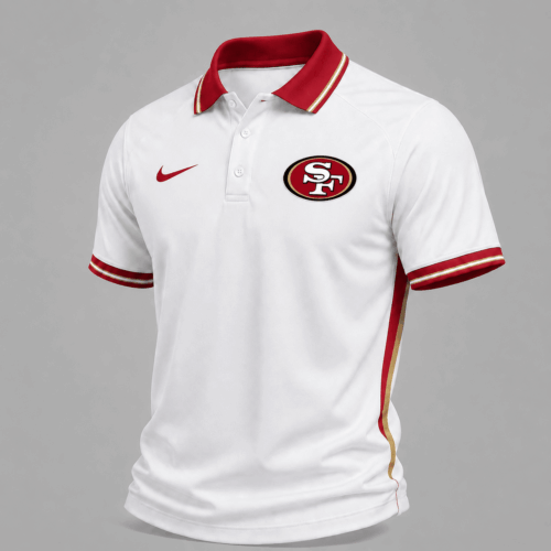 San Francisco 49ers | Premium NFL Classic White Gameday Polo Shirt NY