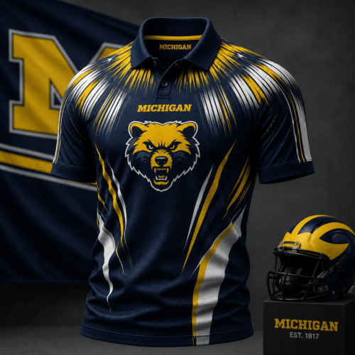 Michigan Wolverines | Premium NCAA Victory Streak Polo NY