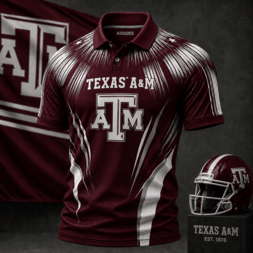Texas A&M Aggies | Premium NCAA Victory Streak Polo NY