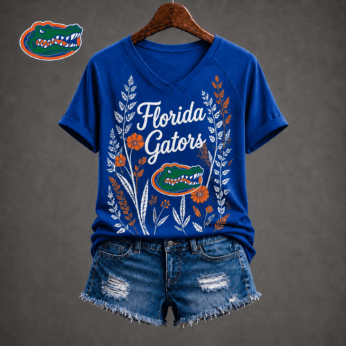 Florida Gators | Premium NCAA Floral Spirit V-neck NY