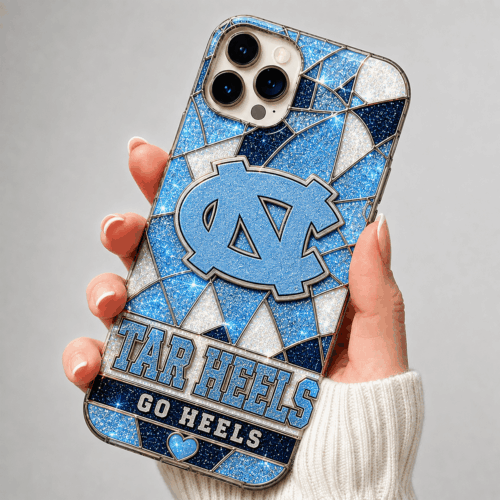 North Carolina Tar Heels | Premium NCAA Glitter Mosaic Mascot Phone Case