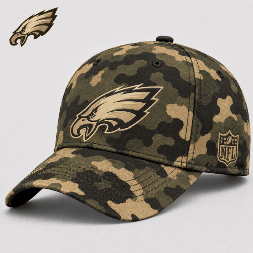Philadelphia Eagles | Premium NFL Army Camo Game Day Cap NY