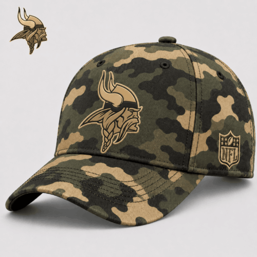 Minnesota Vikings | Premium NFL Army Camo Game Day Cap NY
