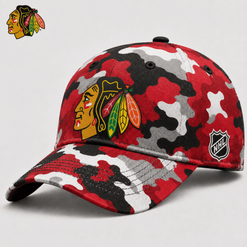 Chicago Blackhawks| Premium NHL Camo Cap NY