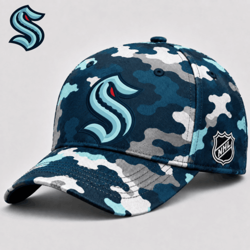 Seattle Kraken| Premium NHL Camo Cap NY