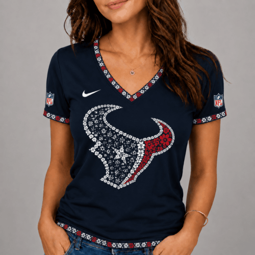 Houston Texans | Premium NFL Flower Logo V-Neck NY