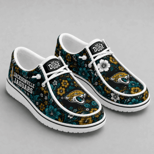 Jacksonville Jaguars | Premium NFL Team Colors Floral Loafer Shoes TD
