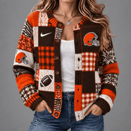Cleveland Browns | Premium NFL Game Day Knit Cardigan NY